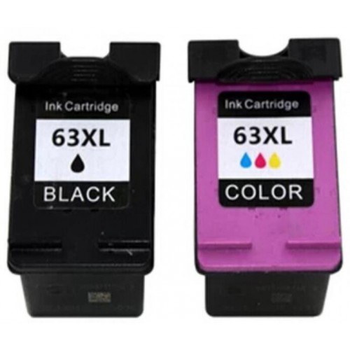 HP 63XL Black+ TriColour Ink Cartridges Full Set Compatible