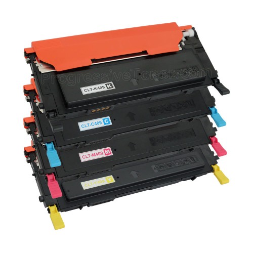 Compatible Samsung CLT-K409S BK/C/M/Y Toner Cartridge with Latest Chips