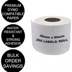Dymo 99012 LW 36 x 89mm Compatible shipping  Labels